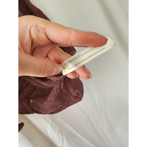 Free People kimono boho Rosebud Guaze Cotton Festival Hippie Grunge Peasant OS - Picture 9 of 12